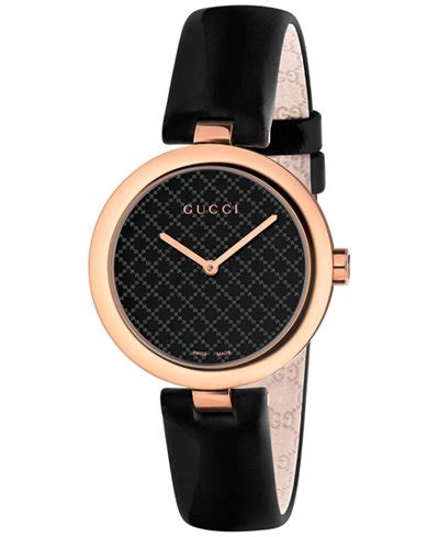 black face watch single diamond at 12 gucci|watches gucci for women.